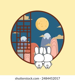 cute rabbit vector illustration design. Eps 10