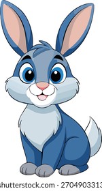 Diseño lindo de la Ilustración vectorial del conejo