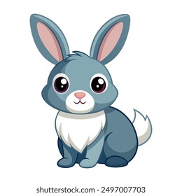 Cute rabbit vector illustration eps