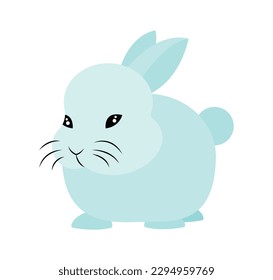 Cute rabbit vector image or clipart