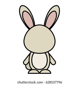 cute rabbit woodland animal