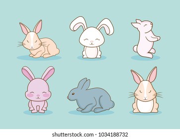 Cute rabbits design