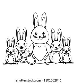 Cute rabbits design