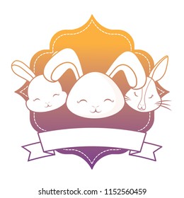 cute rabbits design