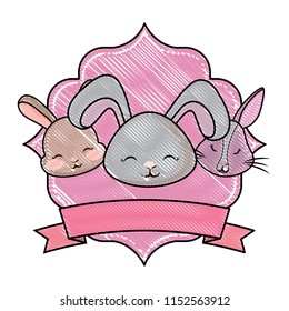 cute rabbits design