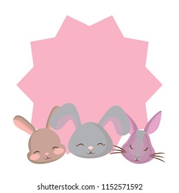 cute rabbits design