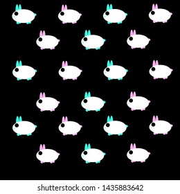 Cute rabbits for your background