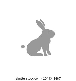 cute rabit cartoon logo design