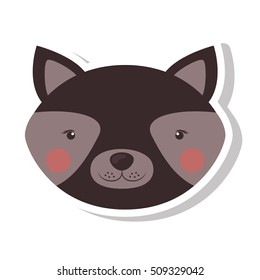 cute raccon icon