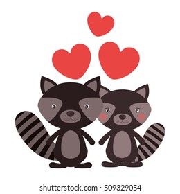 cute raccon icon