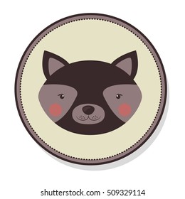 cute raccon icon