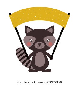 cute raccon icon