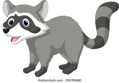 Cute raccoon cartoon