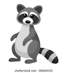 Cute raccoon cartoon
