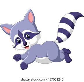 cute raccoon cartoon