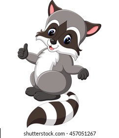cute raccoon cartoon