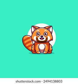 Cute Raccoon Logo Template with Modern Look and Style