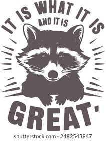 Cute Raccoon t-shirt design.every raccoon t-shirt