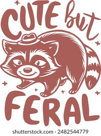 Cute Raccoon t-shirt design.every raccoon t-shirt