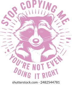 Cute Raccoon t-shirt design.every raccoon t-shirt