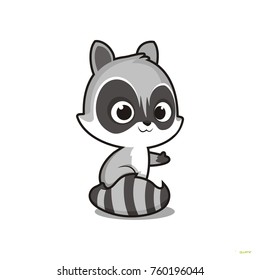 Cute Racoon Vector