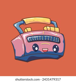 cute radio technology tool vector illustration.