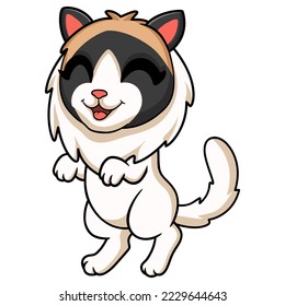 Dibujo de un gato de muñeca de trapo lindo
