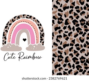 cute raimbow graphic tees for girl design