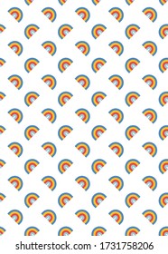 Cute Regenbogen Baby nahtlos Muster. Vector-Abbildung.