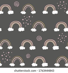Cute Rainbow backround for nursery