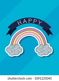 cute rainbow icon