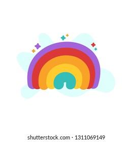Cute Rainbow Illustration