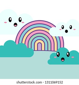 Cute Rainbow Illustration