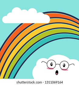 Cute Rainbow Illustration