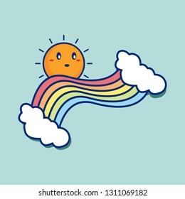 Cute Rainbow Illustration