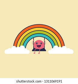 Cute Rainbow Illustration