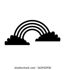 cute rainbow isolated icon vector illustration design