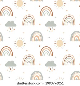 Rutsche Regenbogenmuster mit bohemianischer Boho-Farbe