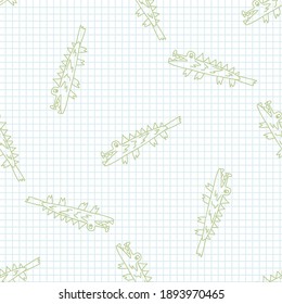 Cute rainbow scribble crocodile kids doodle background. Hand drawn whimsical motif seamless pattern. Naive simple happy character cartoon for minimal baby fashion, nursery decor, neutral unisex.