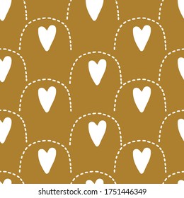 Cute rainbow seamless pattern.Vector illustration for background,wallpaper,frabic.Editable element