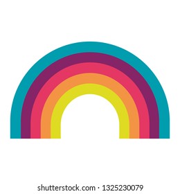 cute rainbow weather icon