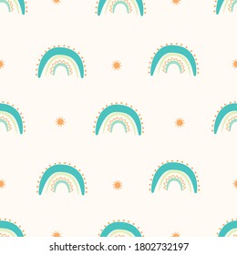 cute rainbows patern for babies