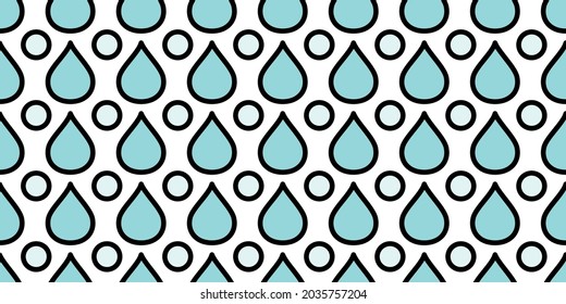 Frische Regenformen, Hintergrund. Nahtloses Muster.Vector
