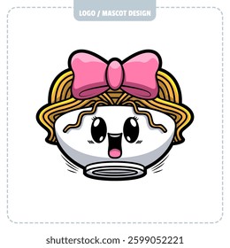 CUTE RAMEN LOGO DESIGN ILLUSTRATOR