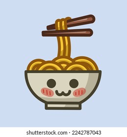 Diseño con logotipo de ramen. diseño vectorial y logotipo de la empresa, para su negocio