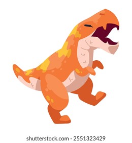 cute raptor dinosaur design isolated