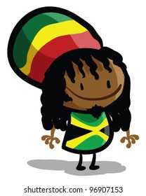 Cute rastafarian