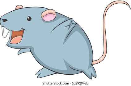Cute Rat Cartoon