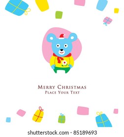 cute rat christmas greeting