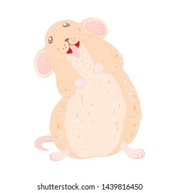 Cute rat. Happy New Year and Merry Christmas.